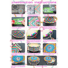 Load image into Gallery viewer, Wooden Mandala Diamond Painting DIY Jewellery Box Diamond Art Bracelet Organizer
