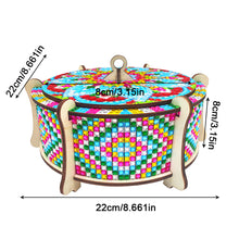 Load image into Gallery viewer, Wooden Mandala Diamond Painting DIY Jewellery Box Diamond Art Bracelet Organizer

