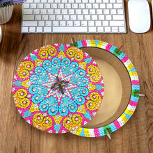 Load image into Gallery viewer, Wooden Mandala Diamond Painting DIY Jewellery Box Diamond Art Bracelet Organizer
