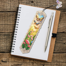 Load image into Gallery viewer, 4Pcs Butterfly Bush Special Shape Diamond Painting Bookmark for Reading Day Gift
