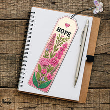 Load image into Gallery viewer, 3Pcs Letter Flower Special Shape 5D DIY Diamond Painting Bookmark for Book Lover
