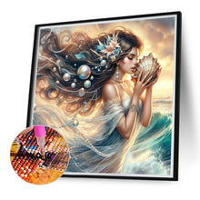Load image into Gallery viewer, Diamond Painting - Full Round - Seaside girl (40*40CM)
