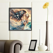 Load image into Gallery viewer, Diamond Painting - Full Round - Seaside girl (40*40CM)
