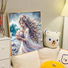 Load image into Gallery viewer, Diamond Painting - Full Round - Seaside girl (40*40CM)
