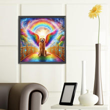 Load image into Gallery viewer, Diamond Painting - Full Round - Rainbow angel dog (40*40CM)
