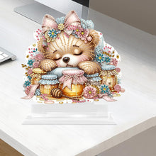 Load image into Gallery viewer, Acrylic Cute Bear Table Top Diamond Painting Ornament Kits for Home Decor
