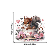 Load image into Gallery viewer, Acrylic Squirrel In Cup Table Top Diamond Painting Ornament Kits for Home Decor
