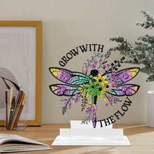 Load image into Gallery viewer, Acrylic Dragonfly Table Top Diamond Painting Ornament Kits for Home Office
