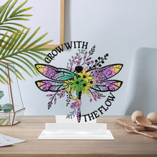 Load image into Gallery viewer, Acrylic Dragonfly Table Top Diamond Painting Ornament Kits for Home Office

