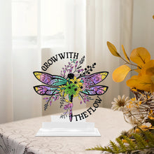 Load image into Gallery viewer, Acrylic Dragonfly Table Top Diamond Painting Ornament Kits for Home Office
