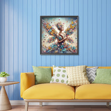 Load image into Gallery viewer, Diamond Painting - Partial Special Shaped - Butterfly girl (30*30CM)
