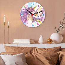 Load image into Gallery viewer, Cartoon Wooden DIY Diamond Painting Clock Kit Hanging Sign for Home Wall Decor
