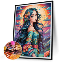 Load image into Gallery viewer, Diamond Painting - Full Round - Landscape and girl (30*40CM)
