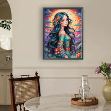 Load image into Gallery viewer, Diamond Painting - Full Round - Landscape and girl (30*40CM)

