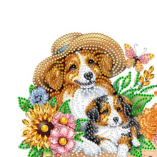 Load image into Gallery viewer, Wooden Special Shaped Warm Dog Family Diamond Art Craft Wall Hooks Home Decor
