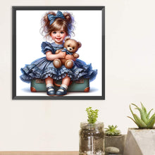 Load image into Gallery viewer, Diamond Painting - Full Round - Cute girl (30*30CM)
