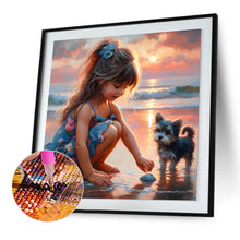 Load image into Gallery viewer, Diamond Painting - Full Round - Cute girl (30*30CM)
