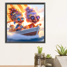 Load image into Gallery viewer, Diamond Painting - Full Round - Cute old lady (30*30CM)
