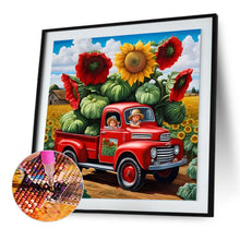 Load image into Gallery viewer, Diamond Painting - Full Round - Sunflower field (30*30CM)
