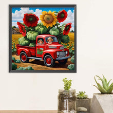 Load image into Gallery viewer, Diamond Painting - Full Round - Sunflower field (30*30CM)
