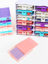 Load image into Gallery viewer, Butterfly Diamond Painting Tray Kit Diamond Storage Tray with Lid for Art Crafts
