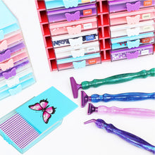 Load image into Gallery viewer, Butterfly Diamond Painting Tray Kit Diamond Storage Tray with Lid for Art Crafts
