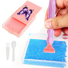 Load image into Gallery viewer, Butterfly Diamond Painting Tray Kit Diamond Storage Tray with Lid for Art Crafts
