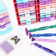 Load image into Gallery viewer, Butterfly Diamond Painting Tray Kit Diamond Storage Tray with Lid for Art Crafts
