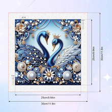 Load image into Gallery viewer, Diamond Painting - Partial Special Shaped - Jewelry swan (30*30CM)
