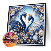Load image into Gallery viewer, Diamond Painting - Partial Special Shaped - Jewelry swan (30*30CM)
