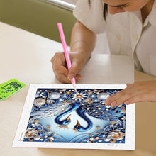 Load image into Gallery viewer, Diamond Painting - Partial Special Shaped - Jewelry swan (30*30CM)
