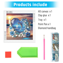 Load image into Gallery viewer, Diamond Painting - Partial Special Shaped - Blue dolphin (30*30CM)
