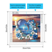 Load image into Gallery viewer, Diamond Painting - Partial Special Shaped - Blue dolphin (30*30CM)

