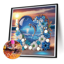 Load image into Gallery viewer, Diamond Painting - Partial Special Shaped - Blue dolphin (30*30CM)
