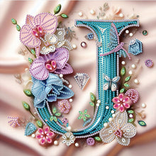 Load image into Gallery viewer, Diamond Painting - Partial Special Shaped - Letter J (30*30CM)
