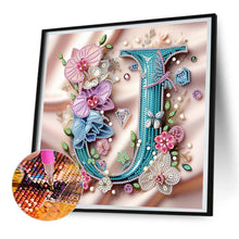 Load image into Gallery viewer, Diamond Painting - Partial Special Shaped - Letter J (30*30CM)
