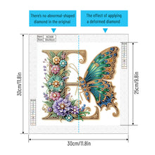 Load image into Gallery viewer, Diamond Painting - Partial Special Shaped - Letter E (30*30CM)
