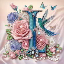 Load image into Gallery viewer, Diamond Painting - Partial Special Shaped - Letter J (30*30CM)
