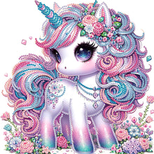 Load image into Gallery viewer, Diamond Painting - Partial Special Shaped - Unicorn (30*30CM)
