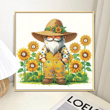 Load image into Gallery viewer, Diamond Painting - Partial Special Shaped - Sunflower gnome (30*30CM)
