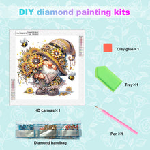 Load image into Gallery viewer, Diamond Painting - Partial Special Shaped - Sunflower gnome (30*30CM)
