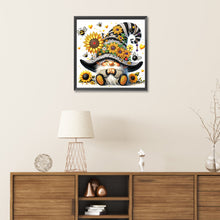 Load image into Gallery viewer, Diamond Painting - Partial Special Shaped - Sunflower gnome (30*30CM)
