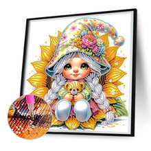 Load image into Gallery viewer, Diamond Painting - Partial Special Shaped - Sunflower gnome (30*30CM)
