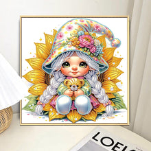 Load image into Gallery viewer, Diamond Painting - Partial Special Shaped - Sunflower gnome (30*30CM)
