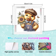 Load image into Gallery viewer, Diamond Painting - Partial Special Shaped - Sunflower duck (30*30CM)
