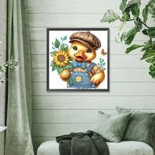 Load image into Gallery viewer, Diamond Painting - Partial Special Shaped - Sunflower duck (30*30CM)
