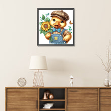 Load image into Gallery viewer, Diamond Painting - Partial Special Shaped - Sunflower duck (30*30CM)
