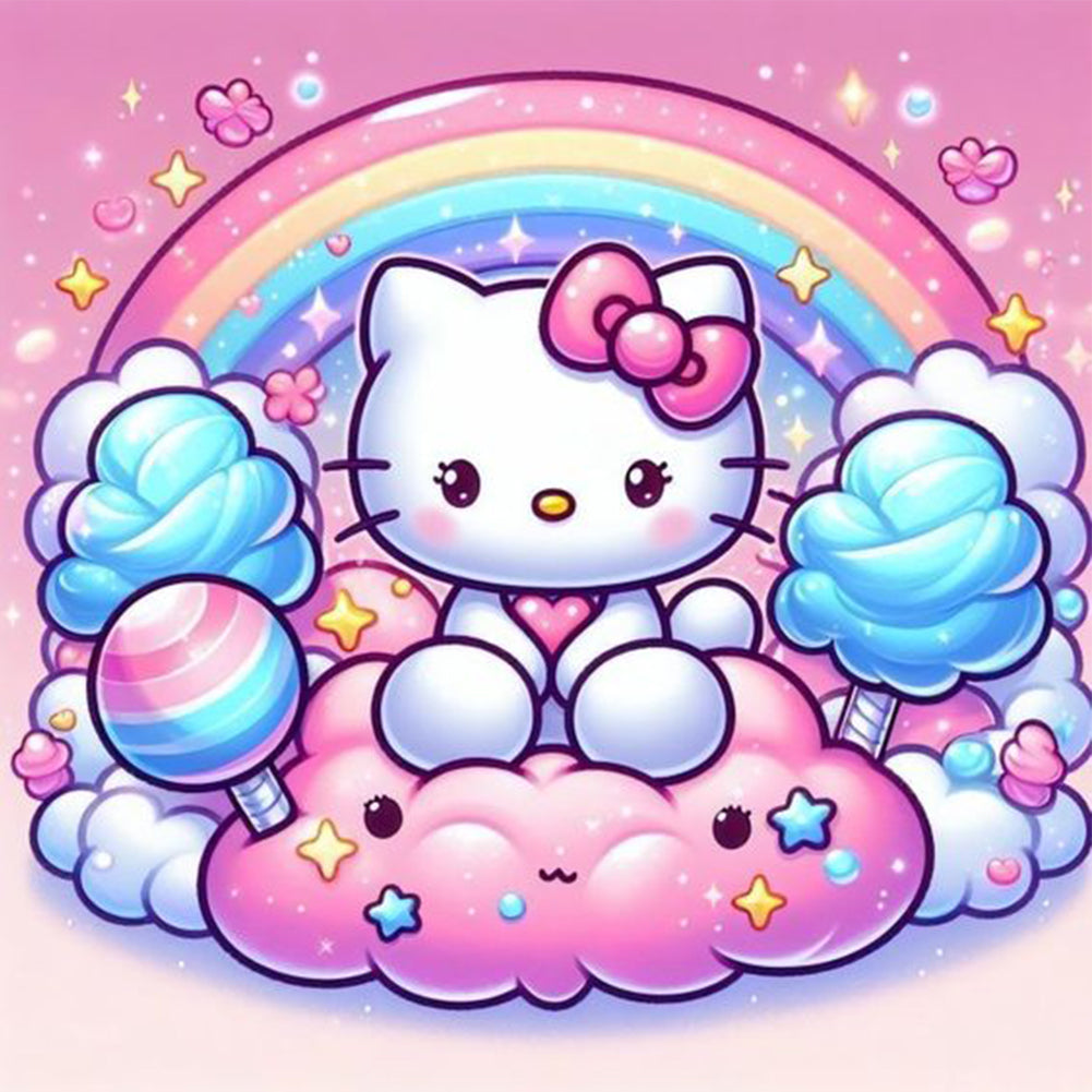Diamond Painting - Full Round - Hello Kitty (40*40CM)