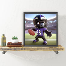Load image into Gallery viewer, Diamond Painting - Full Round - Baltimore Ravens football (30*30CM)
