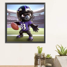 Load image into Gallery viewer, Diamond Painting - Full Round - Baltimore Ravens football (30*30CM)
